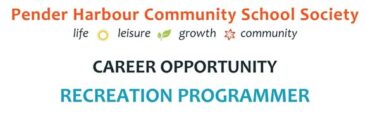 Career Opportunity – Recreation Programmer